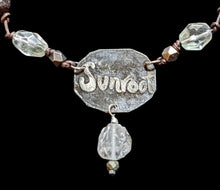 dill flower & rutilated quartz choker set