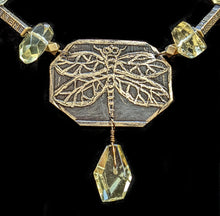 dragonfly & lemon quartz set