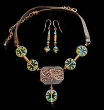 dragonfly & czech glass set