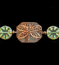 dragonfly & czech glass set