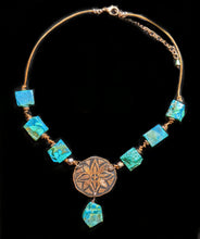 flower & chrysocolla set