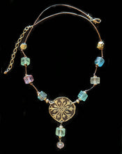 flower & fluorite necklace - sunroot studio
