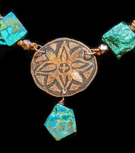 flower & chrysocolla set