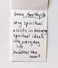 leaf & green amethyst set