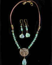 brass moth necklace set - sunroot studio