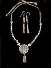 nickel silver bee necklace set - sunroot studio