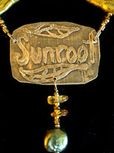 brass oak leaf & pearl set - sunroot studio