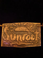 copper leaf set with abalone shell - sunroot studio