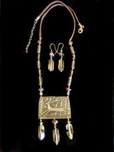 nickel silver reindeer necklace set - sunroot studio