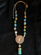 copper tree set with mixed stones - sunroot studio