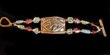 copper leaf & garnet set - sunroot studio