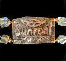 copper leaf & garnet set - sunroot studio