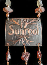 copper leaf & garnet set - sunroot studio