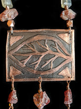 copper leaf & garnet set - sunroot studio