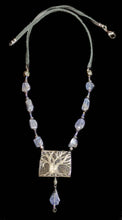nickel silver tree set with tanzanite - sunroot studio