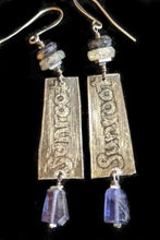 nickel silver tree set with tanzanite - sunroot studio