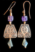 copper and amethyst botanical set - sunroot studio
