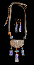 copper botanical & charoite set - sunroot studio
