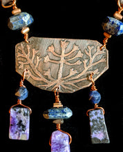 copper botanical & charoite set - sunroot studio