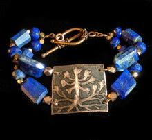 copper botanical & charoite set - sunroot studio