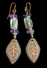 copper leaf & amethyst set - sunroot studio