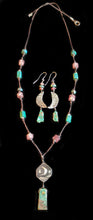 nickel silver moon & stars necklace set - sunroot studio