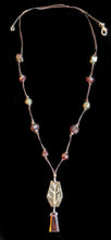 nickel silver tree & garnet set - sunroot studio