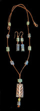 copper tree & labradorite necklace set - sunroot studio