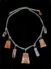 tribal copper & charoite set - sunroot studio