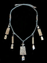 tribal nickel silver & moonstone set - sunroot studio