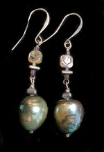 ethiopian cross & pearl set - sunroot studio