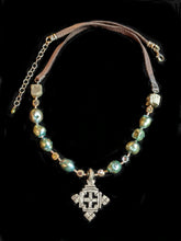 ethiopian cross & pearl set - sunroot studio