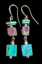 ethiopian cross & chrysocolla set - sunroot studio