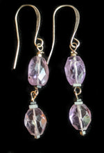 amethyst & quartz leather necklace set - sunroot studio
