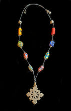 ethiopian cross & african glass set