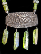 nickel silver trees & peridot set