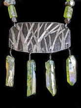 nickel silver trees & peridot set