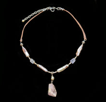 kunzite & pearl set