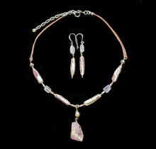 kunzite & pearl set