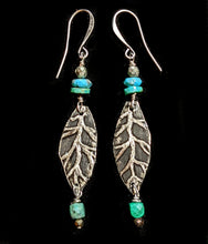 leaf & chrysocolla and turquoise set