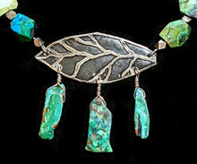 leaf & chrysocolla and turquoise set