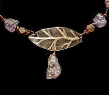 leaf & iolite choker set