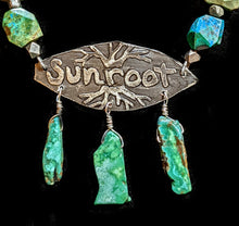 leaf & chrysocolla and turquoise set