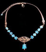 leaf & apatite choker set