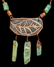 leaf & chrysoprase set