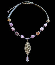 leaf & druzy quartz set