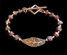 leaf & garnet set