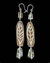 leaf & green amethyst pendant set