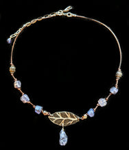 leaf & iolite choker set