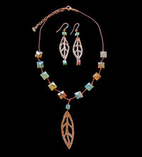 copper leaf jasper set